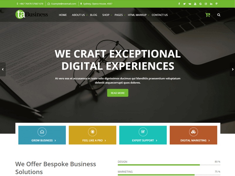 Free Business WordPress Themes