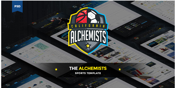 The Alchemists - Sports News PSD Template