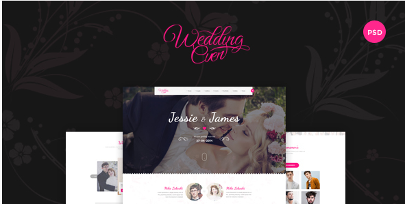 Themenum – Creative PSD Template for Wedding, Events, Wedding Planner and Couple