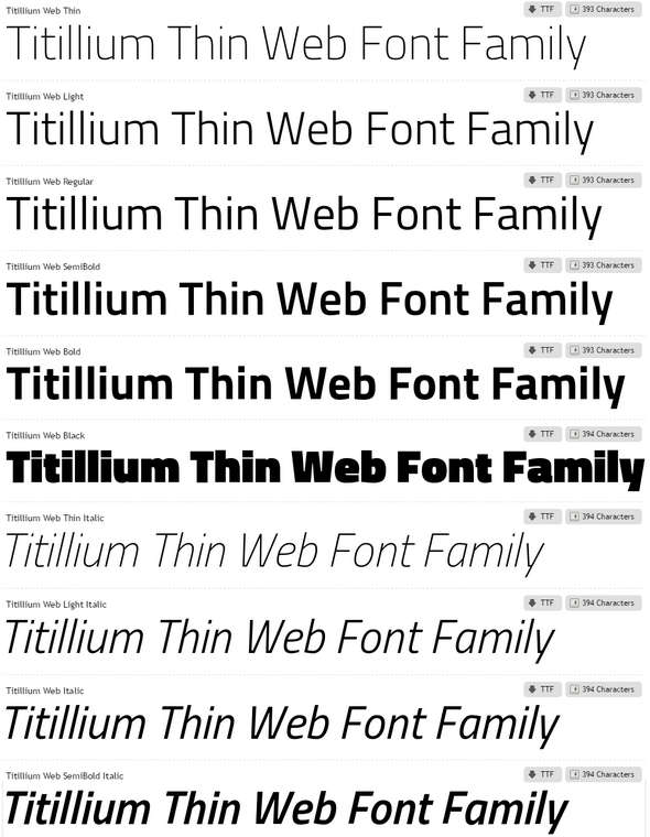 Titillium-Web-Font-Family