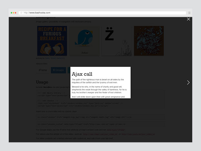 VenoBox: Best jQuery Modal Plugins
