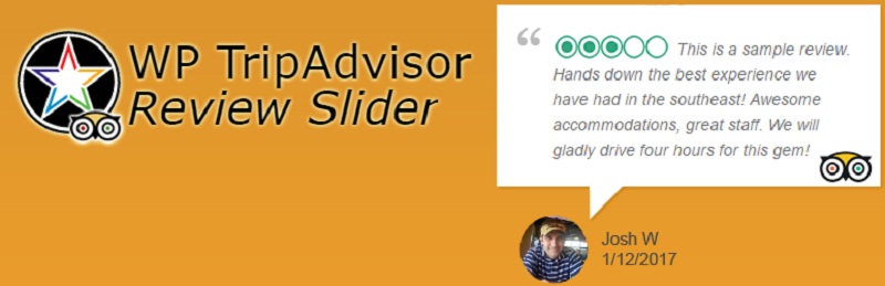 WP TripAdvisor Review Slider