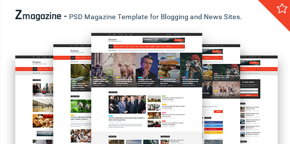 Zmagazine - Magazine PSD Template