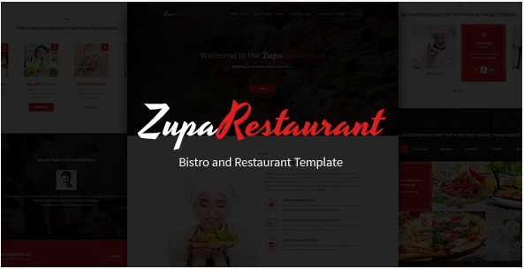 ZupaRestaurant – Bistro and Restaurant PSD Template
