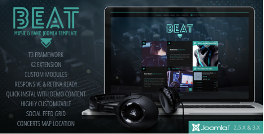 Beat: Best Music Joomla Themes