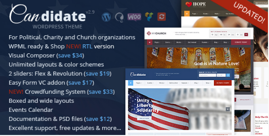 candi Best WordPress Political Themes