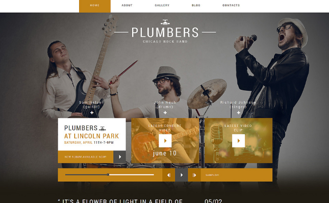 Dream Rock: Best Music Joomla Themes