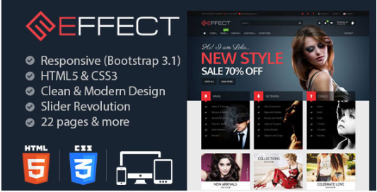 Effect: eCommerce Website Templates