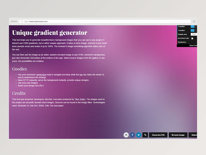 Unique gradient generator