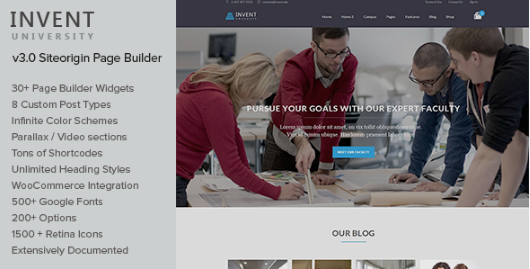 invent: LMS WordPress Themes