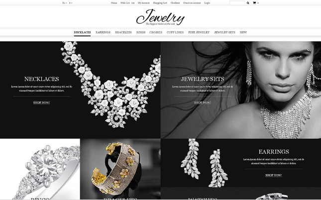 jewelry online: Jewelry OpenCart Themes