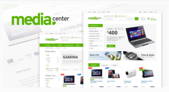 Mediaq Center: eCommerce Website Templates