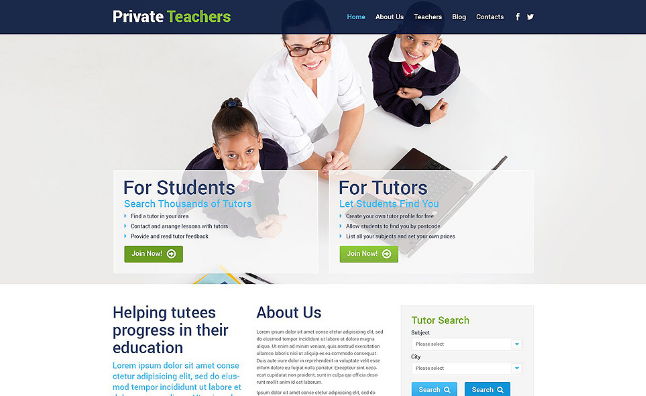 private: LMS WordPress Themes