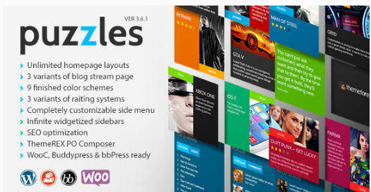 puzzles Best WordPress Metro Style Themes