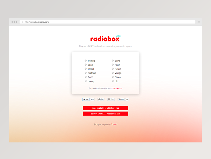 Radiobox: CSS Tools For Designers