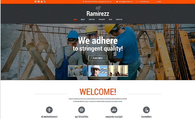 Ramirez: Construction Joomla Templates