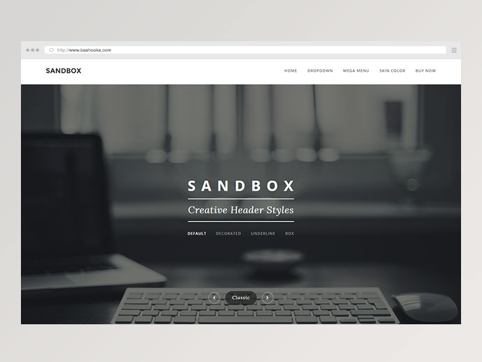 Sandbox Header Styles