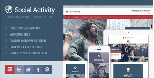 social activity Best WordPress Political Themes