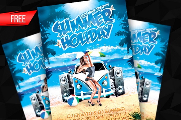 Summer Holiday Flyer Template