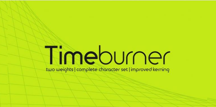 Time Burner Free Science Fiction Fonts