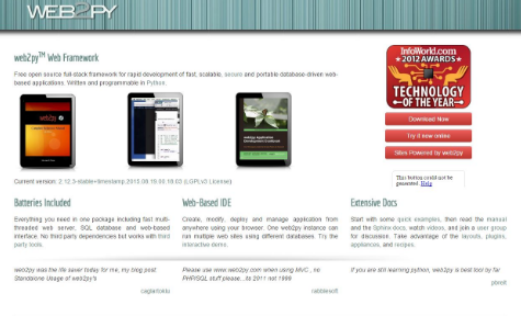 Web2py: Best Python Frameworks