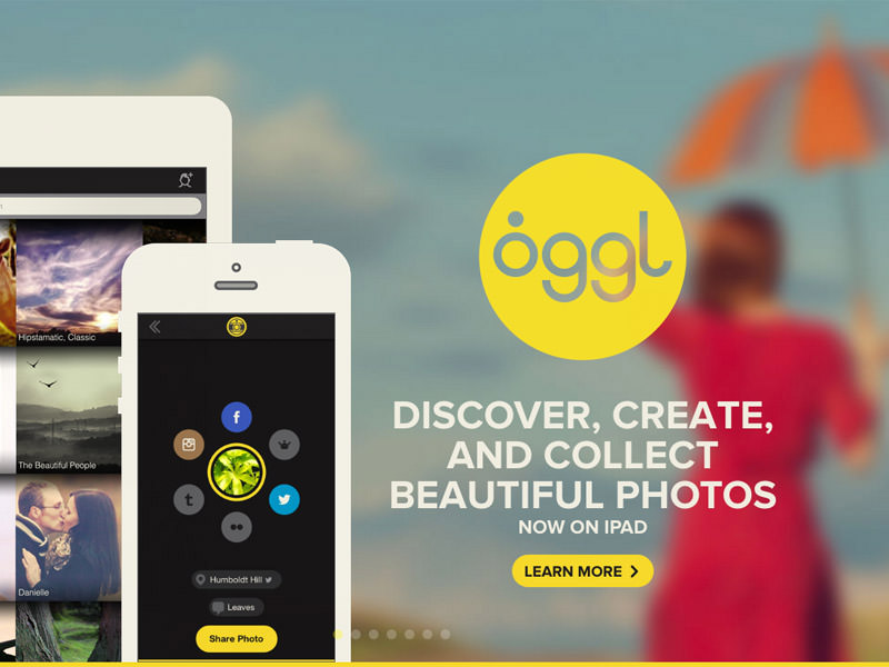 Hipstamatic Oggl: Attractive Websites With Blurred Backgrounds