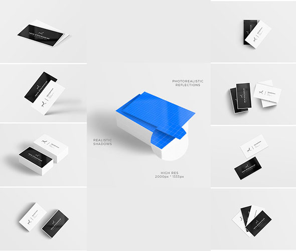 8 Clean Business Card MockUps