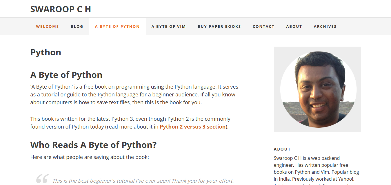 A-Byte-of-Python