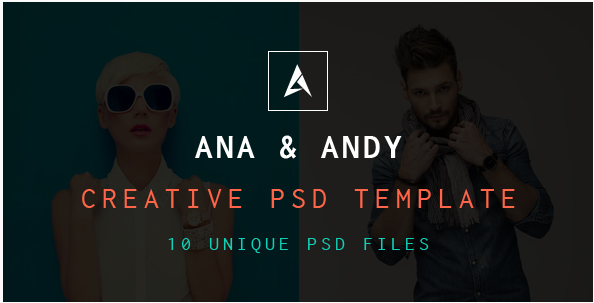 Andy & Ana Creative PSD Template