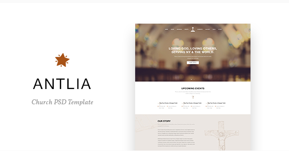 Antlia - Church PSD Template