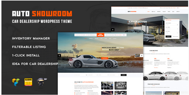 Auto Showroom - Car Dealership WordPress Theme