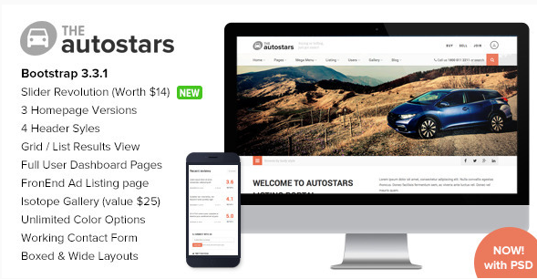 AutoStars - Responsive Car Dealership Template