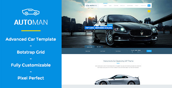 Automan - Advanced Car Dealer PSD Template