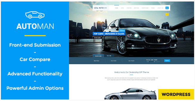 Automan - Advanced Car Dealer WordPress Theme
