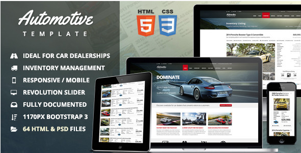 Automotive Car Dealership & Business HTML Template
