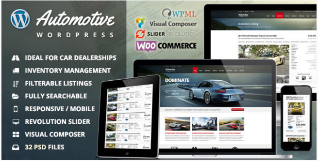 Automotive Car Dealership Business WordPress Theme