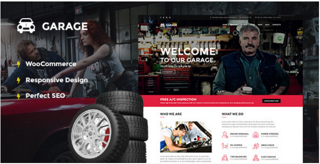 Automotive WordPress Theme - Garage