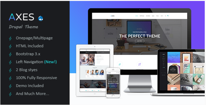 Axes | Multipurpose One/Multipage Drupal Theme
