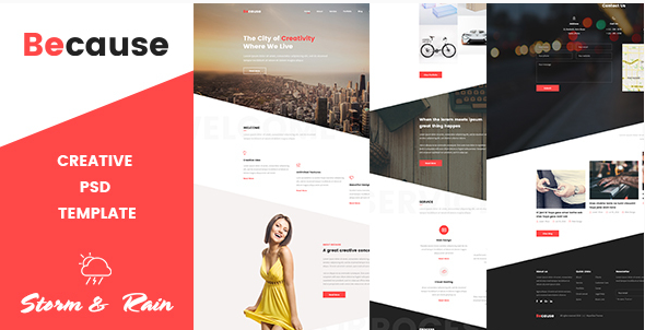 Because - Creative Psd Template