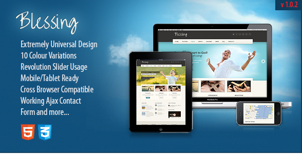 Blessing  Responsive Church & Charity Site Template