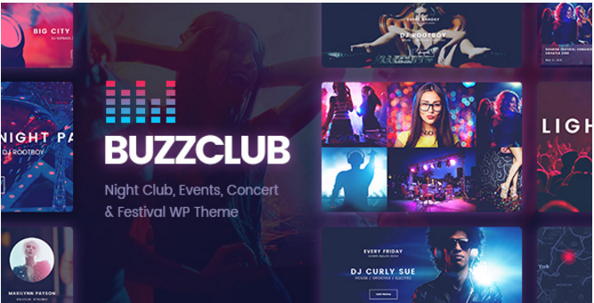 Buzz Club - Night Club, DJ & Music Festival Event WordPress Theme
