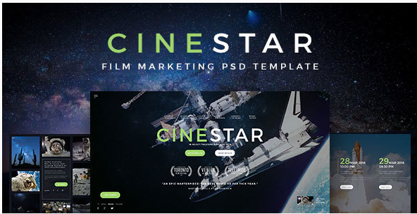 CINESTAR - Film Marketing PSD Template