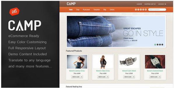 Camp – Responsive eCommerce Theme
