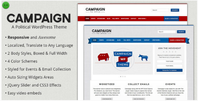 Campaign - Political WordPress Theme