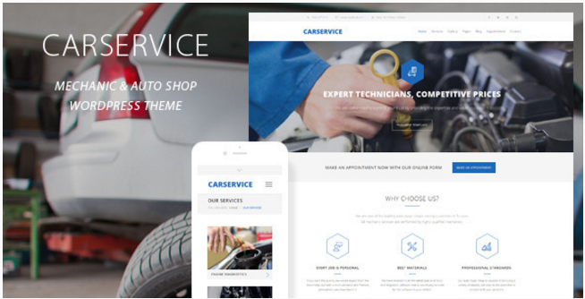 Car Service - Mechanic Auto Shop WordPress Theme