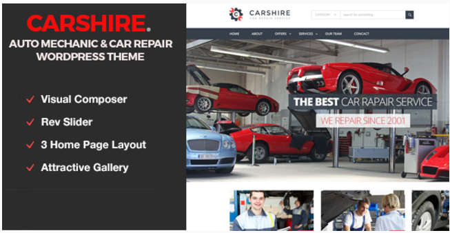 Car Shire || Auto Mechanic & Car Repair WordPress Theme