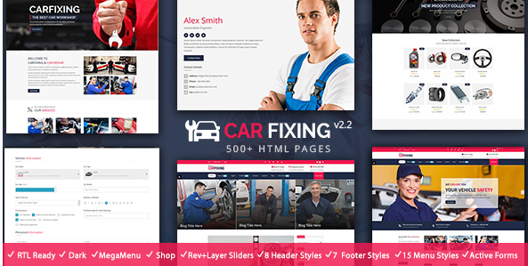 CarFixing  Car Repair & Car Wash Responsive HTML5 Template