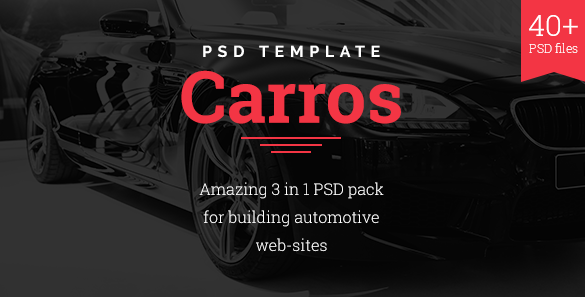 Carros — Auto Service Parts Retailer PSD Template