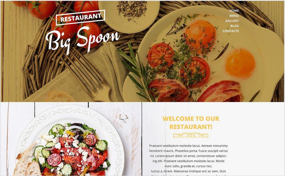 Catering: Resturant Drupal themes