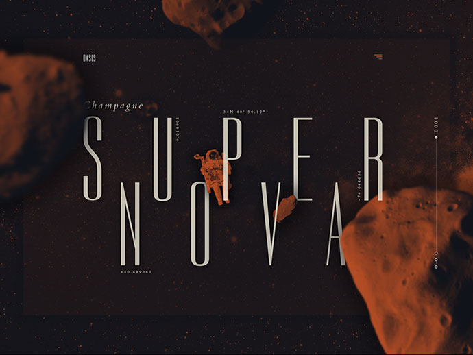Champagne Supernova Landing by Adrián Somoza